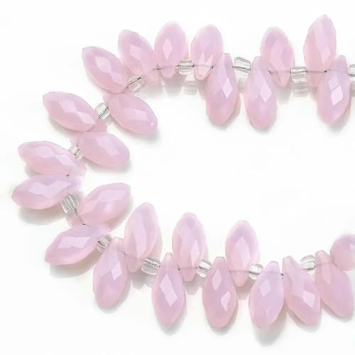 50 Stück österreichische tropfenförmige facettierte Kristallperlen, AB-Farbe, Briolette-Glasperlen zur Schmuckherstellung, Halsketten, Armbänder, Bastelbedarf, HKSD001, 45, 5 x 7 m von TBSKUY