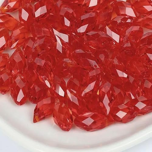 50 Stück österreichische tropfenförmige facettierte Kristallperlen, AB-Farbe, Briolette-Glasperlen zur Schmuckherstellung, Halsketten, Armbänder, Bastelbedarf, HKSD001-24-5 x 7 mm, 50 Stück österreichische tropfenförmige facettierte Kristallperlen, AB-Farbe, Briolette-Glasperlen zur Schmuckherstellung, Halsketten, Armbänder, Bastelbedarf, HKSD001-24-5 x 7 mm, von TBSKUY