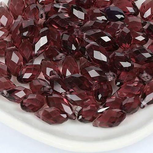 50 Stück österreichische tropfenförmige facettierte Kristallperlen, AB-Farbe, Briolette-Glasperlen zur Schmuckherstellung, Halsketten, Armbänder, Bastelbedarf, HKSD001-39-5 x 7 mm, 50 Stück österreichische tropfenförmige facettierte Kristallperlen, AB-Farbe, Briolette-Glasperlen zur Schmuckherstellung, Halsketten, Armbänder, Bastelbedarf, HKSD001-39-5 x 7 mm, von TBSKUY