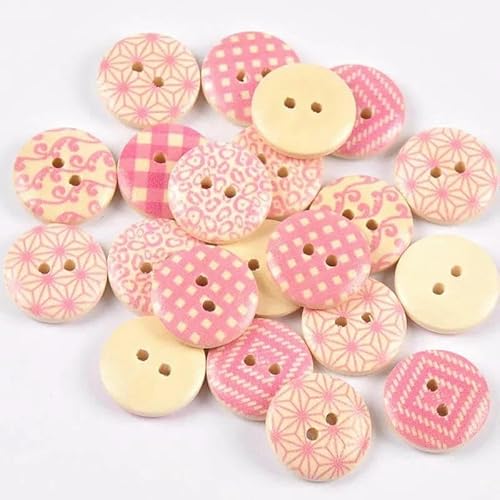 50 Stück runde Holzknöpfe mit 2 Löchern in gemischten Farben zum Nähen von Kleidung, Zubehör, Basteln, Scrapbooking, DIY, Kinderbekleidung, 18 mm-6 50 Stück runde Holzknöpfe mit 2 Löchern in gemischten Farben zum Nähen von Kleidung, Zubehör, Basteln, Scrapbooking, DIY, Kinderbekleidung, 18 mm-6 von TBSKUY
