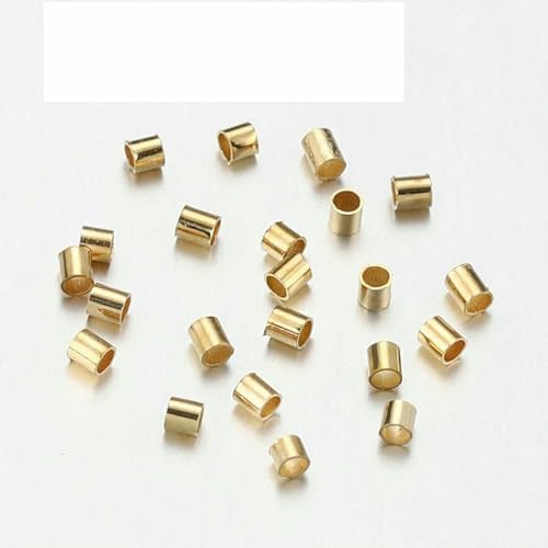 500 Stück/Los 1,5 2,0 2,5 mm Metallrohr-Quetschperlen, Goldstopper, Abstandsperlen für DIY-Schmuckherstellung, Halskette, FindinSupplies-KC Gold-2,5 mm, 500 Stück 500 Stück/Los 1,5 2,0 2,5 mm Metallrohr-Quetschperlen, Goldstopper, Abstandsperlen für DIY-Schmuckherstellung, Halskette, FindinSupplies-KC Gold-2,5 mm, 500 Stück von TBSKUY