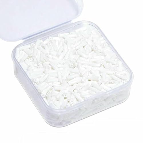 500 Stück 6 mm bunte Glasperlen, Spirale, Röhrenform, tschechische Rocailles-Perlen für DIY-Armbänder, Schmuckherstellung, Zubehör – Farbe 1 – 1 Box von TBSKUY