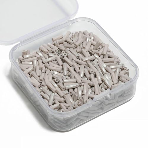 500 Stück 6 mm bunte Glasperlen, Spirale, Röhrenform, tschechische Rocailles-Perlen für DIY-Armbänder, Schmuckherstellung, Zubehör – Farbe 7 – 1 Box 500 Stück 6 mm bunte Glasperlen, Spirale, Röhrenform, tschechische Rocailles-Perlen für DIY-Armbänder, Schmuckherstellung, Zubehör – Farbe 7 – 1 Box von TBSKUY
