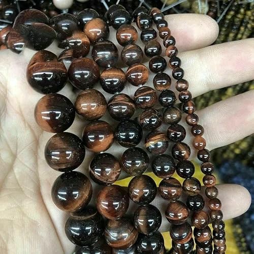 5A Qualität Naturstein Blaue Tigerauge Perlen Runde lose Perlen 6 8 10 12 mm für Schmuckherstellung DIY Bettelarmband 15" -4A Rotes Tigerauge-10 mm 36 bis 38 Stück 5A Qualität Naturstein Blaue Tigerauge Perlen Runde lose Perlen 6 8 10 12 mm für Schmuckherstellung DIY Bettelarmband 15" -4A Rotes Tigerauge-10 mm 36 bis 38 Stück von TBSKUY