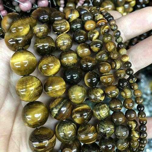 5A Qualität Naturstein Blaue Tigerauge Perlen Runde lose Perlen 6 8 10 12 mm für Schmuckherstellung DIY Bettelarmband 15" -A Gelbes Tigerauge-12 mm 31 bis 32 Stück 5A Qualität Naturstein Blaue Tigerauge Perlen Runde lose Perlen 6 8 10 12 mm für Schmuckherstellung DIY Bettelarmband 15" -A Gelbes Tigerauge-12 mm 31 bis 32 Stück von TBSKUY