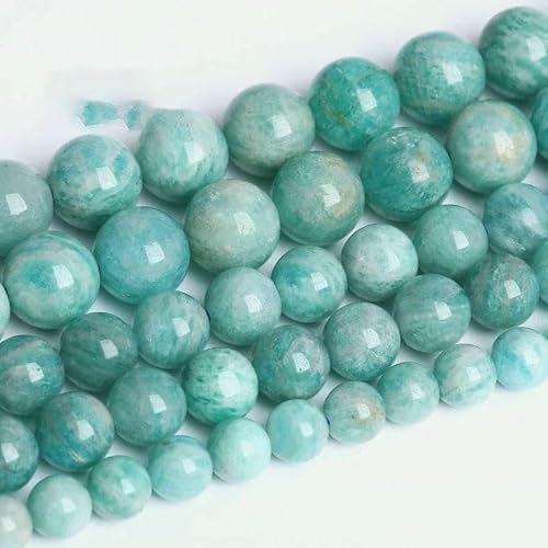 5A Qualität Naturstein Blaue Tigerauge Perlen Runde lose Perlen 6 8 10 12 mm für Schmuckherstellung DIY Bettelarmband 15" -Amazonit-6mm 59 bis 63 Stück 5A Qualität Naturstein Blaue Tigerauge Perlen Runde lose Perlen 6 8 10 12 mm für Schmuckherstellung DIY Bettelarmband 15" -Amazonit-6mm 59 bis 63 Stück von TBSKUY