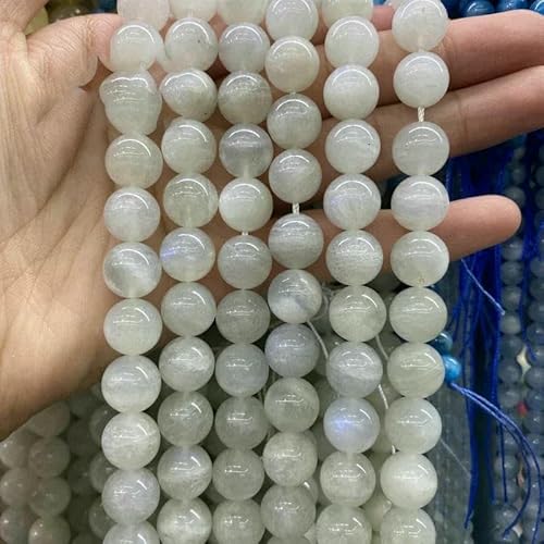 5A Qualität Naturstein Blaue Tigerauge Perlen Runde lose Perlen 6 8 10 12 mm für Schmuckherstellung DIY Bettelarmband 15" - Blauer Mondstein 2A-10 mm 36 bis 38 Stück 5A Qualität Naturstein Blaue Tigerauge Perlen Runde lose Perlen 6 8 10 12 mm für Schmuckherstellung DIY Bettelarmband 15" - Blauer Mondstein 2A-10 mm 36 bis 38 Stück von TBSKUY