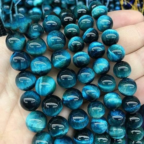5A Qualität Naturstein Blaue Tigerauge Perlen Runde lose Perlen 6 8 10 12 mm für Schmuckherstellung DIY Bettelarmband 15" -Blaues Tigerauge-12 mm 31 bis 32 Stück 5A Qualität Naturstein Blaue Tigerauge Perlen Runde lose Perlen 6 8 10 12 mm für Schmuckherstellung DIY Bettelarmband 15" -Blaues Tigerauge-12 mm 31 bis 32 Stück von TBSKUY