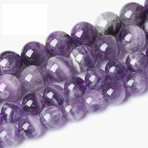 5A Qualität Naturstein Blaue Tigerauge Perlen Runde lose Perlen 6 8 10 12 mm für Schmuckherstellung DIY Bettelarmband 15" -Dream Line Amethyst-8mm 45 bis 48 Stück 5A Qualität Naturstein Blaue Tigerauge Perlen Runde lose Perlen 6 8 10 12 mm für Schmuckherstellung DIY Bettelarmband 15" -Dream Line Amethyst-8mm 45 bis 48 Stück von TBSKUY