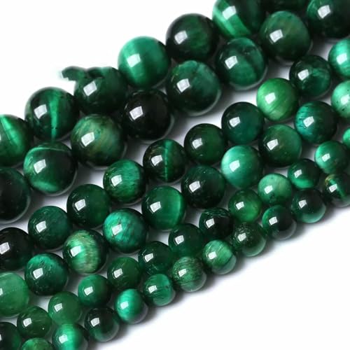 5A Qualität Naturstein Blaue Tigerauge Perlen Runde lose Perlen 6 8 10 12 mm für Schmuckherstellung DIY Bettelarmband 15" -Grünes Tigerauge-12 mm 31 bis 32 Stück 5A Qualität Naturstein Blaue Tigerauge Perlen Runde lose Perlen 6 8 10 12 mm für Schmuckherstellung DIY Bettelarmband 15" -Grünes Tigerauge-12 mm 31 bis 32 Stück von TBSKUY