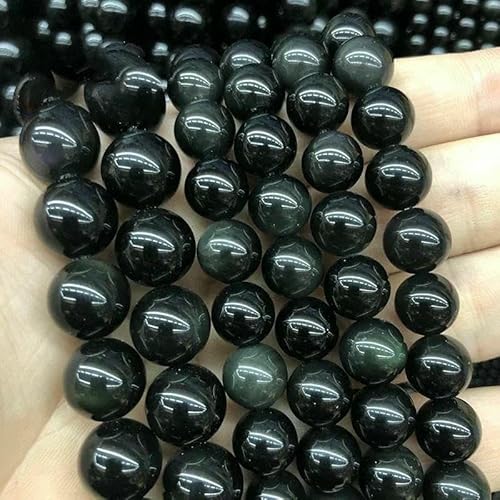 5A Qualität Naturstein Blaue Tigerauge Perlen Runde lose Perlen 6 8 10 12 mm für Schmuckherstellung DIY Bettelarmband 15" - Schwarzer Obsidianstein - 14,0 mm 27 bis 28 Stück 5A Qualität Naturstein Blaue Tigerauge Perlen Runde lose Perlen 6 8 10 12 mm für Schmuckherstellung DIY Bettelarmband 15" - Schwarzer Obsidianstein - 14,0 mm 27 bis 28 Stück von TBSKUY