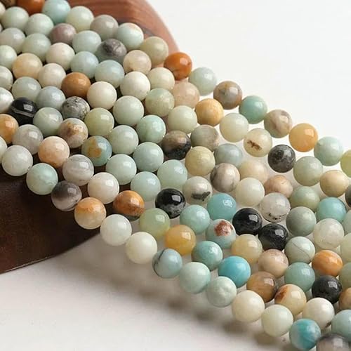 6/8/10 mm, natürliche runde Tigerauge-Amazonit-Granat-Achat-Angelit-Quarz-Lava-Perlen zur Schmuckherstellung, DIY-Armbandzubehör – Stein – 8 mm, 44 bis 46 Stück 6/8/10 mm, natürliche runde Tigerauge-Amazonit-Granat-Achat-Angelit-Quarz-Lava-Perlen zur Schmuckherstellung, DIY-Armbandzubehör – Stein – 8 mm, 44 bis 46 Stück von TBSKUY