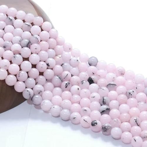 6/8/10 mm natürliche runde Tigerauge-Amazonit-Granat-Achat-Angelit-Quarz-Lava-Perlen zur Schmuckherstellung, DIY-Armbandzubehör, Pulver aobao, 10 mm, 36 bis 37 Stück von TBSKUY