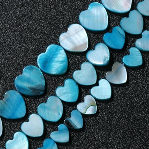 6–12 mm Herz, natürliche Muschelperlen, blau, grün, rot, gelb, lose Abstandsperlen, Anhänger für Schmuckherstellung, DIY-Halskette, Armbandzubehör, Nr. 8–8 mm, ca. 45 Stück 6–12 mm Herz, natürliche Muschelperlen, blau, grün, rot, gelb, lose Abstandsperlen, Anhänger für Schmuckherstellung, DIY-Halskette, Armbandzubehör, Nr. 8–8 mm, ca. 45 Stück von TBSKUY