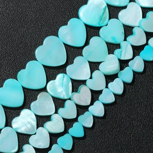 6–12 mm Herz, natürliche Muschelperlen, blau, grün, rot, gelb, lose Abstandsperlen, Anhänger für die Schmuckherstellung, DIY-Halskette, Armbandzubehör, Nr. 1–10 mm, ca. 36 Stück 6–12 mm Herz, natürliche Muschelperlen, blau, grün, rot, gelb, lose Abstandsperlen, Anhänger für die Schmuckherstellung, DIY-Halskette, Armbandzubehör, Nr. 1–10 mm, ca. 36 Stück von TBSKUY