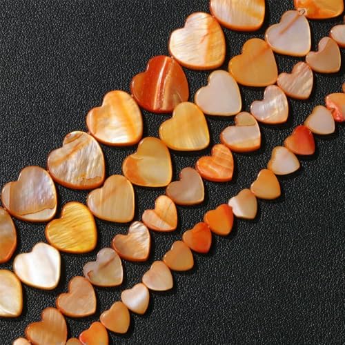 6–12 mm Herz, natürliche Muschelperlen, blau, grün, rot, gelb, lose Abstandsperlen, Anhänger für die Schmuckherstellung, DIY-Halskette, Armbandzubehör, Nr. 4–12 mm, ca. 30 Stück 6–12 mm Herz, natürliche Muschelperlen, blau, grün, rot, gelb, lose Abstandsperlen, Anhänger für die Schmuckherstellung, DIY-Halskette, Armbandzubehör, Nr. 4–12 mm, ca. 30 Stück von TBSKUY