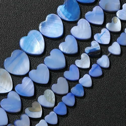 6–12 mm Herz-Perlen aus natürlicher Muschel, blau, grün, rot, gelb, lose Abstandsperlen, Anhänger für die Schmuckherstellung, DIY-Halsketten, Armbandzubehör, Nr. 5–10 mm, ca. 36 Stück 6–12 mm Herz-Perlen aus natürlicher Muschel, blau, grün, rot, gelb, lose Abstandsperlen, Anhänger für die Schmuckherstellung, DIY-Halsketten, Armbandzubehör, Nr. 5–10 mm, ca. 36 Stück von TBSKUY