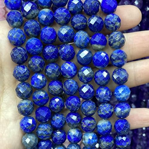 6 8 10 mm Naturstein, facettierter Mondstein, lose Abstandsperlen für die Schmuckherstellung, DIY, modisches Armband, Halskette, 19 cm, Lapislazuli, 10 mm, 17–19 Stück 6 8 10 mm Naturstein, facettierter Mondstein, lose Abstandsperlen für die Schmuckherstellung, DIY, modisches Armband, Halskette, 19 cm, Lapislazuli, 10 mm, 17–19 Stück von TBSKUY