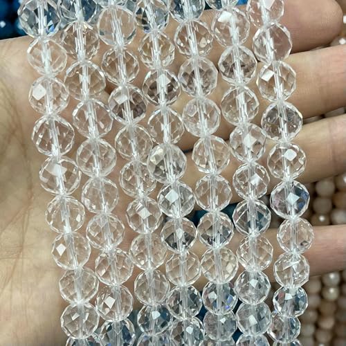 6 8 10 mm Naturstein facettiert Mondstein Edelstein lose Abstandsperlen für Schmuckherstellung DIY Modearmband Halskette 7,5 Zoll - Bergquarz - 10 mm 17–19 Stück 6 8 10 mm Naturstein facettiert Mondstein Edelstein lose Abstandsperlen für Schmuckherstellung DIY Modearmband Halskette 7,5 Zoll - Bergquarz - 10 mm 17–19 Stück von TBSKUY