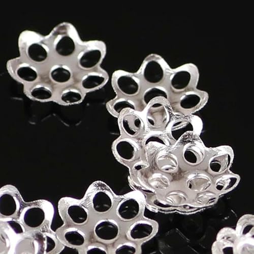 6 8 12 mm Edelstahl-Blatt-Blumen-Perlen-Endkappen für die Schmuckherstellung, Handarbeiten, Abstandshalter-Perlenkappen, filigranes DIY-Zubehör, 6 mm, 700 Stück 6 8 12 mm Edelstahl-Blatt-Blumen-Perlen-Endkappen für die Schmuckherstellung, Handarbeiten, Abstandshalter-Perlenkappen, filigranes DIY-Zubehör, 6 mm, 700 Stück von TBSKUY