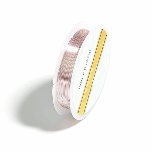 6 Farben, kein Verfärben, Kupferdraht zur Schmuckherstellung, Perlendraht, Schmuckschnur, Schnurdraht für DIY-Perlen, Pink, 0,7 mm x 3,0 m 6 Farben, kein Verfärben, Kupferdraht zur Schmuckherstellung, Perlendraht, Schmuckschnur, Schnurdraht für DIY-Perlen, Pink, 0,7 mm x 3,0 m von TBSKUY