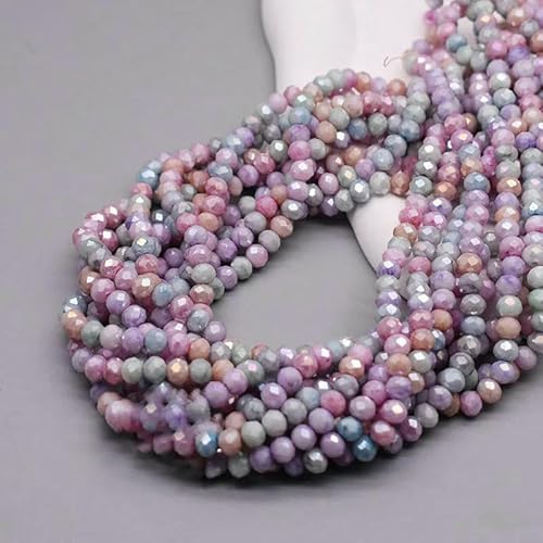 6 mm, 92 Stück/Los, Rondelle-Kristallglasperlen, farbig, facettiert, lose Abstandshalter, Glasperlen für die Schmuckherstellung, DIY-Halskette, 3–6 mm, ca. 92 Stück 6 mm, 92 Stück/Los, Rondelle-Kristallglasperlen, farbig, facettiert, lose Abstandshalter, Glasperlen für die Schmuckherstellung, DIY-Halskette, 3–6 mm, ca. 92 Stück von TBSKUY