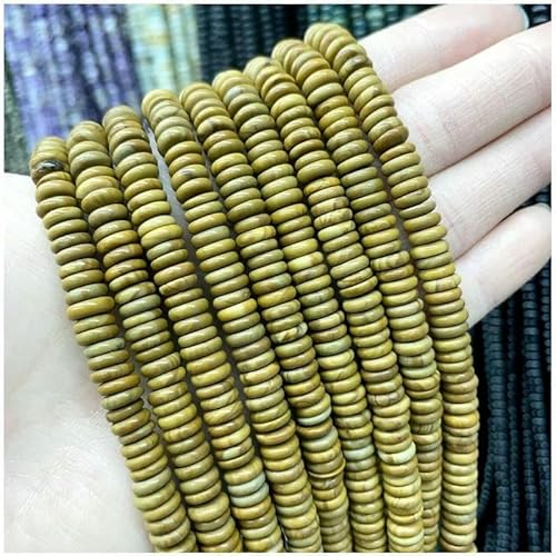 6 x 2 mm, flach, rund, Naturstein, Amethyst, Labradorit, Achat, Rondelle, Scheibe, lose Perlen für die Schmuckherstellung, DIY-Armband, 3-2 x 6 mm, 175 Stück 6 x 2 mm, flach, rund, Naturstein, Amethyst, Labradorit, Achat, Rondelle, Scheibe, lose Perlen für die Schmuckherstellung, DIY-Armband, 3-2 x 6 mm, 175 Stück von TBSKUY