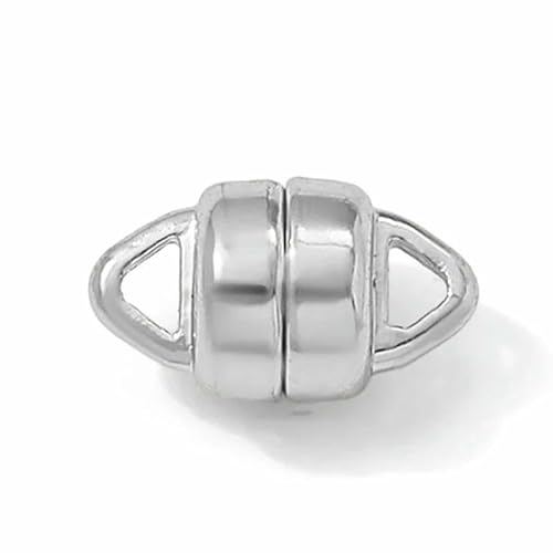 6x10mm 18K vergoldete Magnetverschlüsse für Schmuck, Verbinderverschlüsse für Armbänder, Halsketten, Zubehör, Magnetverschluss-Rhodium plattiert-2 Stück 6x10mm 18K vergoldete Magnetverschlüsse für Schmuck, Verbinderverschlüsse für Armbänder, Halsketten, Zubehör, Magnetverschluss-Rhodium plattiert-2 Stück von TBSKUY