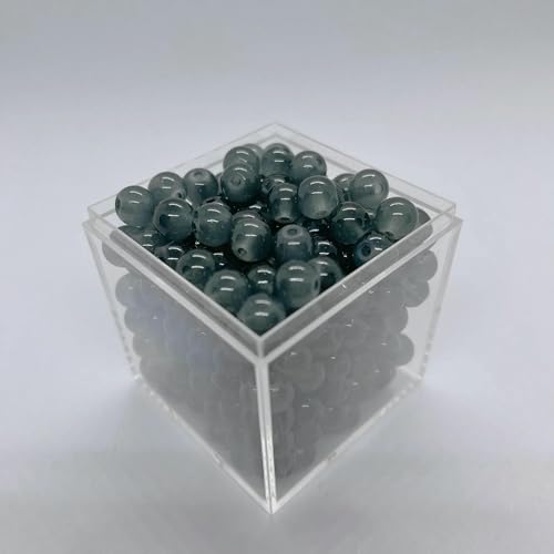8 mm Glasperlen, schöne mehrfarbige Perlen, handgefertigt, DIY-Armband, Armband, Schmuck, handgefertigte Perlen, Zubehör, Material, 2–14–8 mm (50 Stück) von TBSKUY