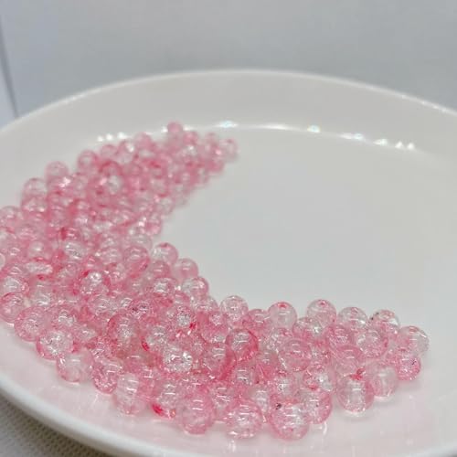8 mm Glasperlen, schöne mehrfarbige Perlen, handgefertigt, DIY-Armband, Armband, Schmuck, handgefertigte Perlen, Zubehör, Material, 3–12–8 mm (50 Stück) von TBSKUY