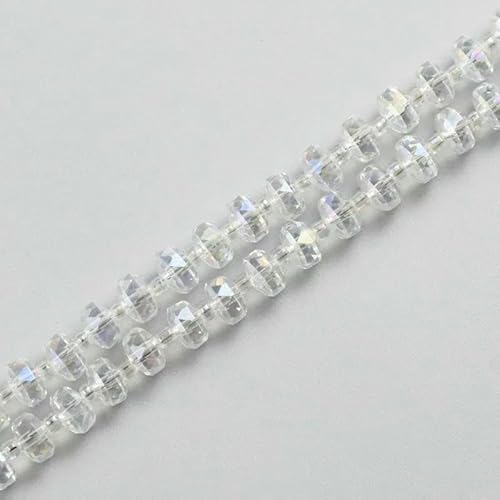 8 x 6 mm, 50 Stück, Radform, österreichischer Kristall, flach, rund, lose Glasperlen zur Schmuckherstellung, Armbänder, Zubehör, DIY, Weiß, 6 x 8 mm, 50 Stück 8 x 6 mm, 50 Stück, Radform, österreichischer Kristall, flach, rund, lose Glasperlen zur Schmuckherstellung, Armbänder, Zubehör, DIY, Weiß, 6 x 8 mm, 50 Stück von TBSKUY
