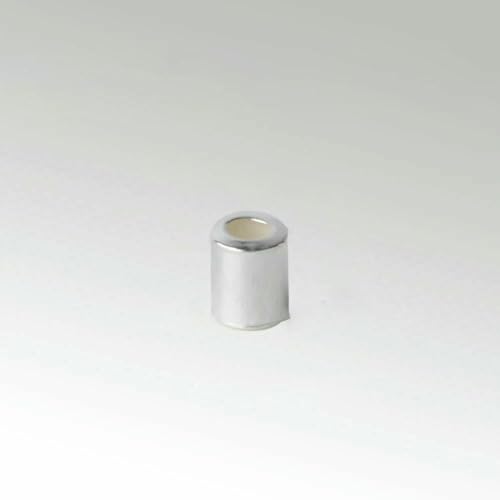 925 Sterling Silber Hypoallergen Lose Quetschperlen 2mm Glatte kleine Röhrchen Abstandshalter für Schmuckherstellung-2mm x1,5mm-1 PC von TBSKUY