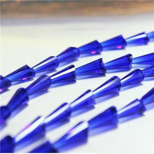95 Stück/Los Kristallperlen für Handarbeiten, 3 x 6 mm, Glasröhren-Abstandshalterperlen, europäisches Design, Turm-Quarz-Lampwork-Perlen – Blau – 3 x 6 mm, 95 Stück 95 Stück/Los Kristallperlen für Handarbeiten, 3 x 6 mm, Glasröhren-Abstandshalterperlen, europäisches Design, Turm-Quarz-Lampwork-Perlen – Blau – 3 x 6 mm, 95 Stück von TBSKUY