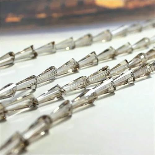 95 Stück/Los Kristallperlen für Handarbeiten, 3 x 6 mm, Glasröhren-Abstandshalterperlen, europäisches Design, Turm-Quarz-Lampwork-Perlen – Champagner – 3 x 6 mm, 95 Stück 95 Stück/Los Kristallperlen für Handarbeiten, 3 x 6 mm, Glasröhren-Abstandshalterperlen, europäisches Design, Turm-Quarz-Lampwork-Perlen – Champagner – 3 x 6 mm, 95 Stück von TBSKUY