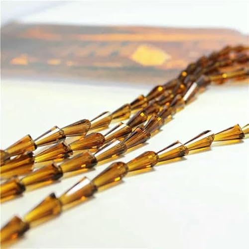 95 Stück/Los Kristallperlen für Handarbeiten, 3 x 6 mm, Glasröhren-Abstandshalterperlen, europäisches Design, Turm-Quarz-Lampwork-Perlen – Dunkelbraun – 3 x 6 mm, 95 Stück 95 Stück/Los Kristallperlen für Handarbeiten, 3 x 6 mm, Glasröhren-Abstandshalterperlen, europäisches Design, Turm-Quarz-Lampwork-Perlen – Dunkelbraun – 3 x 6 mm, 95 Stück von TBSKUY