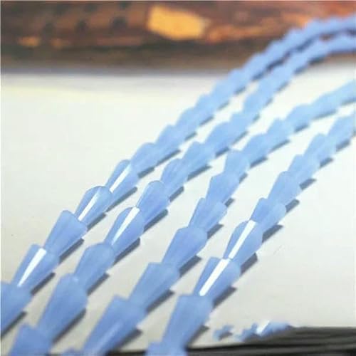 95 Stück/Los Kristallperlen für Handarbeiten, 3 x 6 mm, Glasröhren-Abstandshalterperlen, europäisches Design, Turm-Quarz-Lampwork-Perlen – Hellblau_a-3 x 6 mm, 95 Stück 95 Stück/Los Kristallperlen für Handarbeiten, 3 x 6 mm, Glasröhren-Abstandshalterperlen, europäisches Design, Turm-Quarz-Lampwork-Perlen – Hellblau_a-3 x 6 mm, 95 Stück von TBSKUY