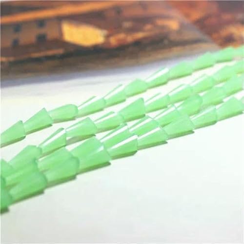 95 Stück/Los Kristallperlen für Handarbeiten, 3 x 6 mm, Glasröhren-Abstandshalterperlen, europäisches Design, Turm-Quarz-Lampwork-Perlen – Hellgrün_a-3 x 6 mm, 95 Stück 95 Stück/Los Kristallperlen für Handarbeiten, 3 x 6 mm, Glasröhren-Abstandshalterperlen, europäisches Design, Turm-Quarz-Lampwork-Perlen – Hellgrün_a-3 x 6 mm, 95 Stück von TBSKUY