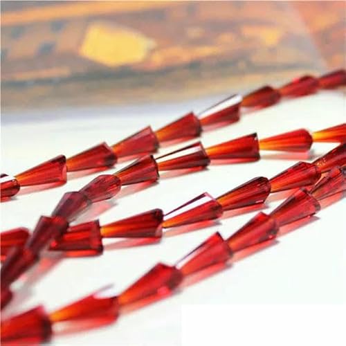 95 Stück/Los Kristallperlen für Handarbeiten, 3 x 6 mm, Glasröhren-Abstandshalterperlen, europäisches Design, Turm-Quarz-Lampwork-Perlen – Mittelrot – 3 x 6 mm, 95 Stück 95 Stück/Los Kristallperlen für Handarbeiten, 3 x 6 mm, Glasröhren-Abstandshalterperlen, europäisches Design, Turm-Quarz-Lampwork-Perlen – Mittelrot – 3 x 6 mm, 95 Stück von TBSKUY
