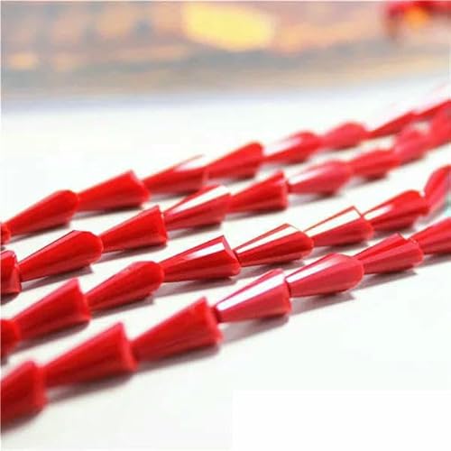 95 Stück/Los Kristallperlen für Handarbeiten, 3 x 6 mm, Glasröhren-Abstandshalterperlen, europäisches Design, Turm-Quarz-Lampwork-Perlen – Porzellanrot, 3 x 6 mm, 95 Stück 95 Stück/Los Kristallperlen für Handarbeiten, 3 x 6 mm, Glasröhren-Abstandshalterperlen, europäisches Design, Turm-Quarz-Lampwork-Perlen – Porzellanrot, 3 x 6 mm, 95 Stück von TBSKUY