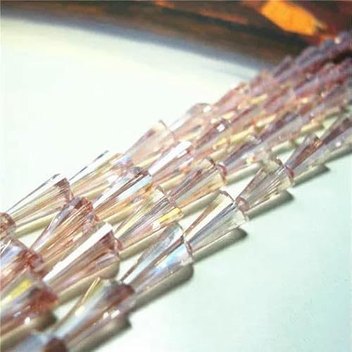 95 Stück/Los Kristallperlen für Handarbeiten, 3 x 6 mm, Glasröhren-Abstandshalterperlen, europäisches Design, Turm-Quarz-Lampwork-Perlen – Rosa – 3 x 6 mm, 95 Stück 95 Stück/Los Kristallperlen für Handarbeiten, 3 x 6 mm, Glasröhren-Abstandshalterperlen, europäisches Design, Turm-Quarz-Lampwork-Perlen – Rosa – 3 x 6 mm, 95 Stück von TBSKUY