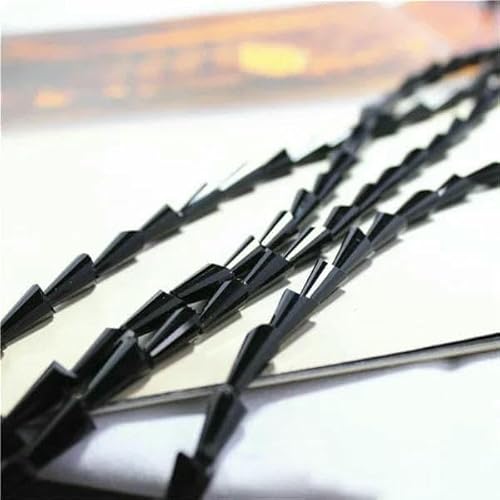 95 Stück/Los Kristallperlen für Handarbeiten, 3 x 6 mm, Glasröhren-Abstandshalterperlen, europäisches Design, Turm-Quarz-Lampwork-Perlen – Schwarz – 3 x 6 mm, 95 Stück 95 Stück/Los Kristallperlen für Handarbeiten, 3 x 6 mm, Glasröhren-Abstandshalterperlen, europäisches Design, Turm-Quarz-Lampwork-Perlen – Schwarz – 3 x 6 mm, 95 Stück von TBSKUY