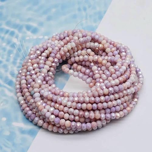 AB-Farbe 4,0 mm Rondell-Kristallglasperlen, facettierte lose Abstandshalter-Glasperlen zur Schmuckherstellung, DIY-Armband-Halskette, 6–4,0 mm, ca. 110 Stück AB-Farbe 4,0 mm Rondell-Kristallglasperlen, facettierte lose Abstandshalter-Glasperlen zur Schmuckherstellung, DIY-Armband-Halskette, 6–4,0 mm, ca. 110 Stück von TBSKUY