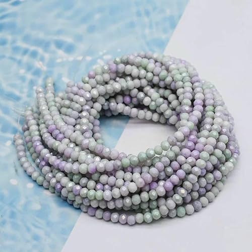 AB-Farbe 4,0 mm Rondell-Kristallglasperlen, facettierte lose Abstandshalter-Glasperlen zur Schmuckherstellung, DIY-Armband-Halskette-7_a-4,0 mm, ca. 110 Stück AB-Farbe 4,0 mm Rondell-Kristallglasperlen, facettierte lose Abstandshalter-Glasperlen zur Schmuckherstellung, DIY-Armband-Halskette-7_a-4,0 mm, ca. 110 Stück von TBSKUY