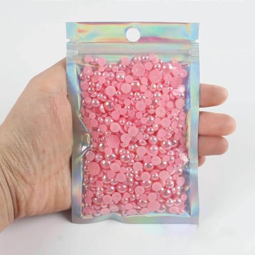 AB-Perlen mit flacher Rückseite, ABS-Perlen, gemischte Größen, 1000 Stück, 3, 4, 5, 6, 8 mm, Kunstperlen, halbrunde Perlen für DIY-Nagelkunst, Basteldekoration, A13, gemischte Größen, 30 g AB-Perlen mit flacher Rückseite, ABS-Perlen, gemischte Größen, 1000 Stück, 3, 4, 5, 6, 8 mm, Kunstperlen, halbrunde Perlen für DIY-Nagelkunst, Basteldekoration, A13, gemischte Größen, 30 g von TBSKUY