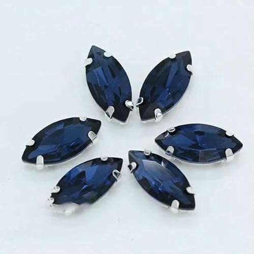 Alle Größen/Pferdeauge, 24 Farben, zum Aufnähen von Kristallglassteinen, Strasssteinen, silberner Krallenknopf für Kleidung, Montana, 30 Stück, 5 x 10 mm Alle Größen/Pferdeauge, 24 Farben, zum Aufnähen von Kristallglassteinen, Strasssteinen, silberner Krallenknopf für Kleidung, Montana, 30 Stück, 5 x 10 mm von TBSKUY