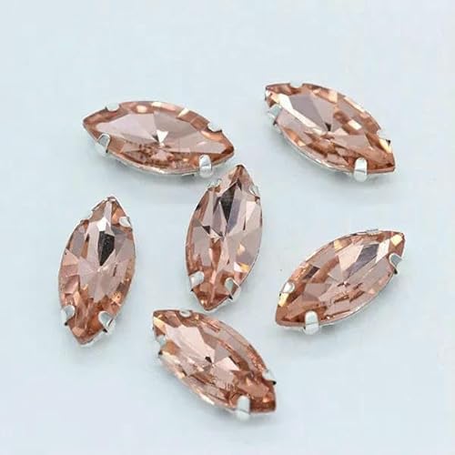 Alle Größen/Pferdeauge, 24 Farben, zum Aufnähen von Kristallglassteinen, Strasssteinen, silberner Krallenknopf für Kleidung, Pfirsich, 30 Stück, 4 x 8 mm Alle Größen/Pferdeauge, 24 Farben, zum Aufnähen von Kristallglassteinen, Strasssteinen, silberner Krallenknopf für Kleidung, Pfirsich, 30 Stück, 4 x 8 mm von TBSKUY