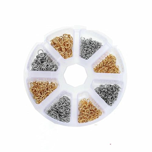 Box Edelstahl-Karabinerverschlüsse, offene Biegeringe, Quetschperlen, Kappen-Set für DIY-Armbänder, Halsketten, Schmuckherstellung, Kits, Set 02 Box Edelstahl-Karabinerverschlüsse, offene Biegeringe, Quetschperlen, Kappen-Set für DIY-Armbänder, Halsketten, Schmuckherstellung, Kits, Set 02 von TBSKUY