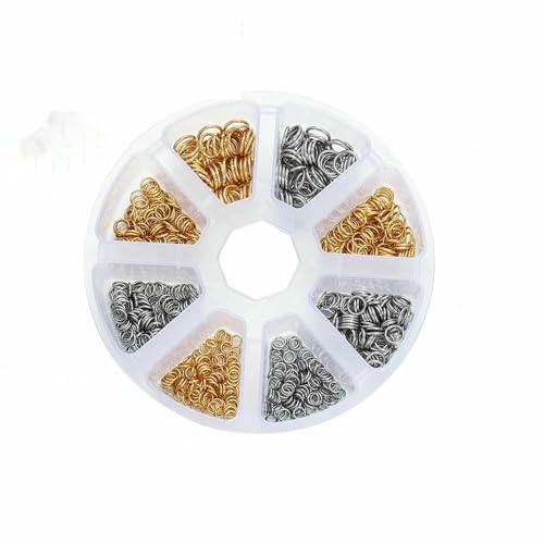 Box Edelstahl-Karabinerverschlüsse, offene Biegeringe, Quetschperlen, Kappen-Set für DIY-Armband, Halskette, Schmuckherstellung, Kits-Set 01 Box Edelstahl-Karabinerverschlüsse, offene Biegeringe, Quetschperlen, Kappen-Set für DIY-Armband, Halskette, Schmuckherstellung, Kits-Set 01 von TBSKUY