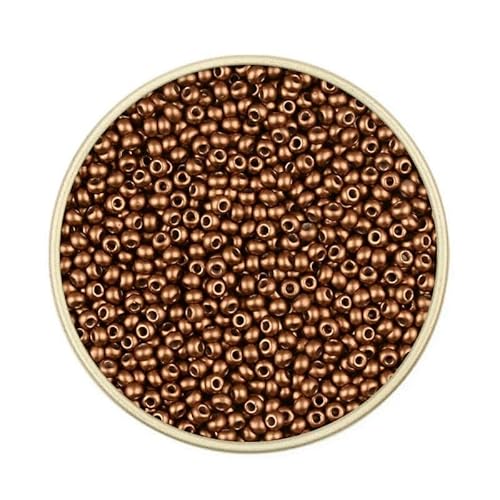 Ca. 1000 Stück 2 mm Matellic Charm Tschechische Glasperlen Rocailles zur Schmuckherstellung, Armband, Halskette, DIY-Zubehör-FAM1037-Ca. 2000 Stück 15 g Ca. 1000 Stück 2 mm Matellic Charm Tschechische Glasperlen Rocailles zur Schmuckherstellung, Armband, Halskette, DIY-Zubehör-FAM1037-Ca. 2000 Stück 15 g von TBSKUY