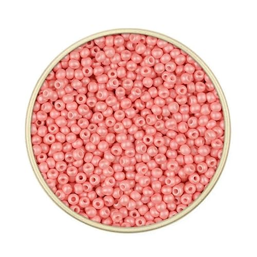 Ca. 1000 Stück 2 mm Matellic Charm Tschechische Glasperlen Rocailles zur Schmuckherstellung, Armband, Halskette, DIY-Zubehör-FAM1046-Ca. 1000 Stück 7,5 g von TBSKUY